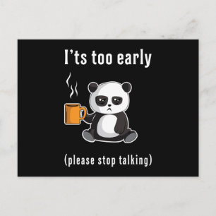 Panda Beer Cute Animal Pandas Paw Funny Gift Idee Briefkaart