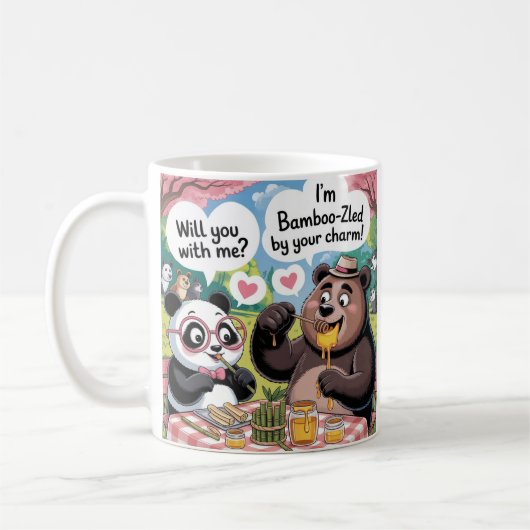 panda & beer cute en grappige mok (Links)
