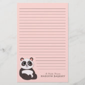 Panda Beer Cute Kind Briefpapier (Voorkant)