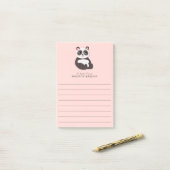 Panda Beer Cute Kind Post-it® Notes (Op bureau)