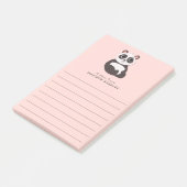 Panda Beer Cute Kind Post-it® Notes (Schuin)