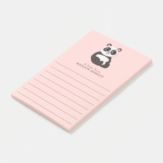 Panda Beer Cute Kind Post-it® Notes (Schuin)