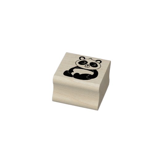 Panda Beer Cute Kind Rubberstempel (Stempel)
