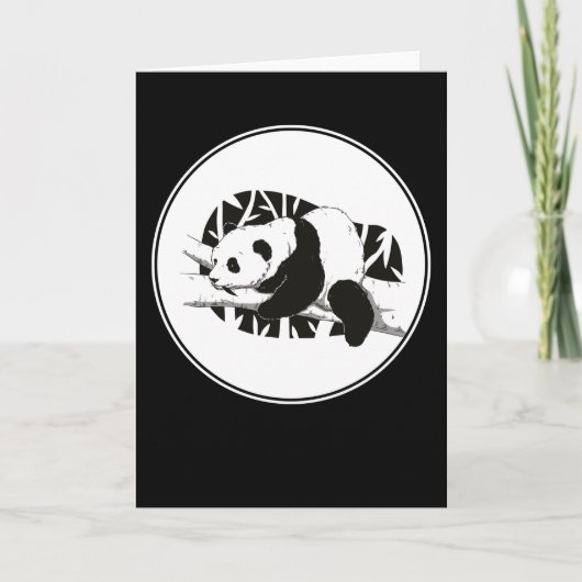 Panda Beer Cute Pandas Beren Animal Beauful Gift Kaart (Voorkant)