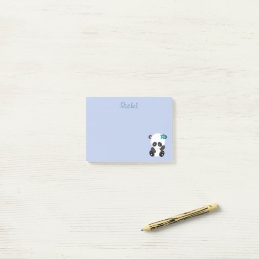 Panda Beer Cuteness Post-it® Notes (Op bureau)