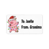 Panda Beer dab dabbin favoriete kerstverlichting Etiket (Voorkant)