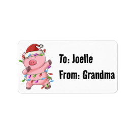 Panda Beer dab dabbin favoriete kerstverlichting Etiket