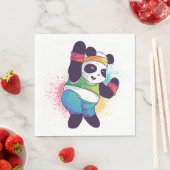 Panda Beer Dabbing Dancing Baby shower Verjaardag Servet (Insitu)