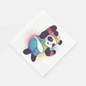 Panda Beer Dabbing Dancing Baby shower Verjaardag Servet (Hoek)