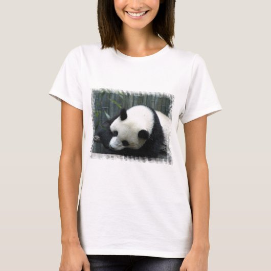 Panda Beer Dames uitgerust met T-Shirt (Voorkant)