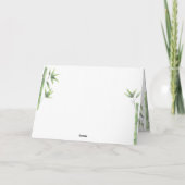 Panda beer dank u baby shower bedankkaart (Achterkant)