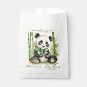 Panda Beer Dank u Beary Veel Baby shower Bedankzakje (Voorkant)