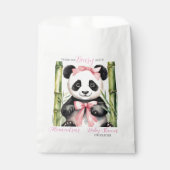 Panda Beer Dank u Beary Veel Meisjes Baby shower Bedankzakje (Voorkant)