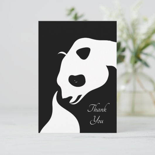 Panda Beer Dank u wel kaarten (Staand voorkant)