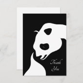 Panda Beer Dank u wel kaarten (Voorkant / Achterkant)