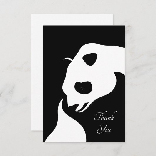 Panda Beer Dank u wel kaarten (Voorkant / Achterkant)