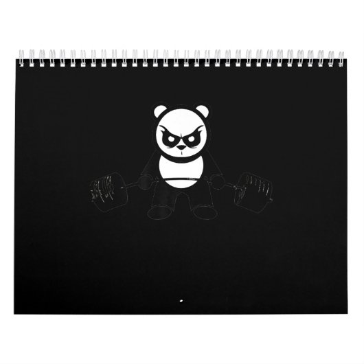 Panda Beer Deadlift - Premium Gym Kalender (Hoes)