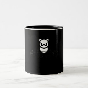 Panda-Beer-deadlift - Premium-gym Tweekleurige Koffiemok