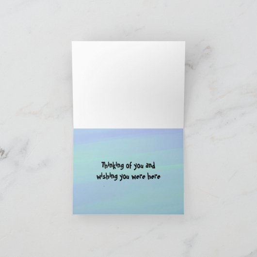 Panda Beer denkt aan jou" Kaart (Binnen)