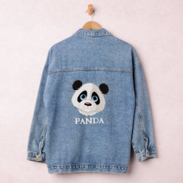Panda Beer Design Denim Jacket