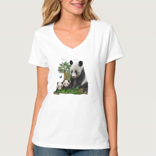 Panda beer design t-shirt (Voorkant)