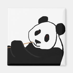 Panda-beer die magneet eet