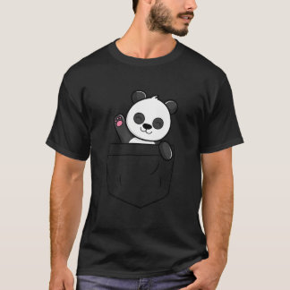 Panda Beer die Zwaait in een Zak Panda Beer T-shirt