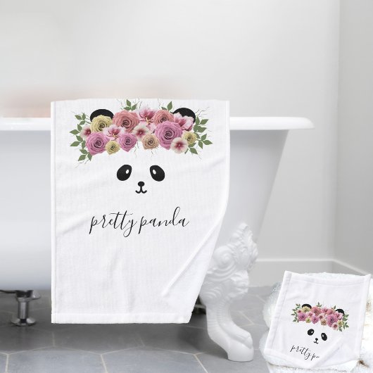 Panda Beer Dier Custom Badhanddoek Set Bad Handdoek