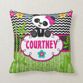 Panda Beer Dier Monogram Worp Kussen