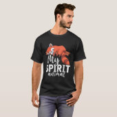 Panda Beer Dier Rood Panda T-shirt (Voorkant volledig)