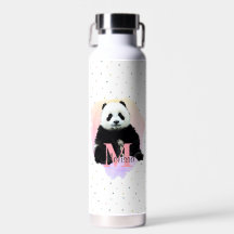 Panda Beer Diermonogram Kind Roze