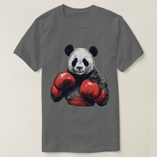 Panda Beer Dragen Bokshandschoenen Grappig Boksen T-shirt (Design voorkant)