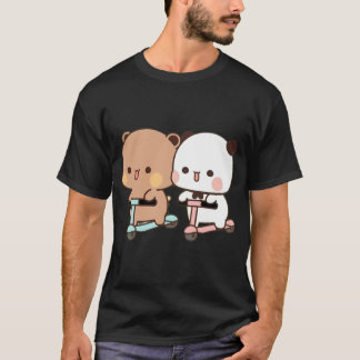 Panda Beer En Brownie Ware Liefde Bubu Dudu Paar T-shirt