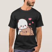Panda Beer En Brownie Ware Liefde Bubu Dudu Paar T-shirt (Voorkant)