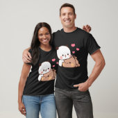 Panda Beer En Brownie Ware Liefde Bubu Dudu Paar T-shirt (Unisex)