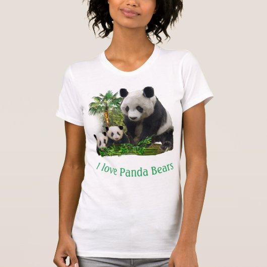 Panda-Beer en cubuskleding T-Shirt (Voorkant)