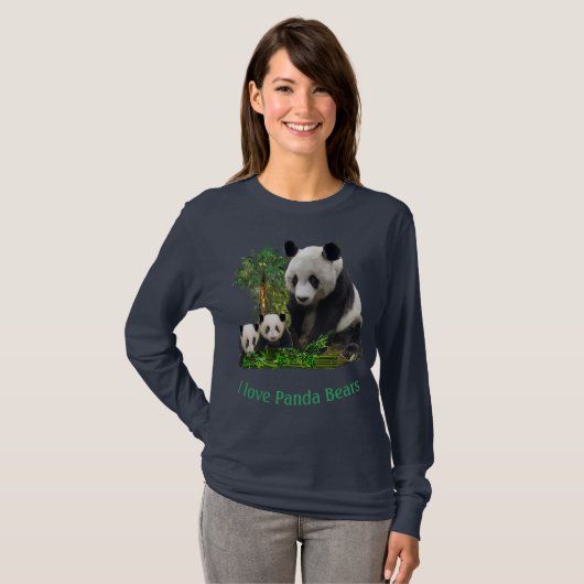 Panda-Beer en cubuskleding T-Shirt (Voorkant volledig)