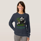 Panda Beer en welpen kleding T-shirt (Voorkant volledig)