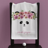 Panda Beer Face Custom Girl's White Golf Towel Golfhanddoek