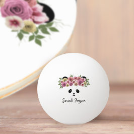 Panda Beer Face  gepersonaliseerd Ping Pong Ball