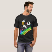 Panda Beer Feestje T-shirt (Voorkant volledig)