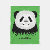 Panda Beer Fleece Blanket (Voorkant)