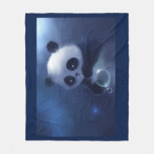 Panda Beer Fleece Blanket Deken (Voorkant)