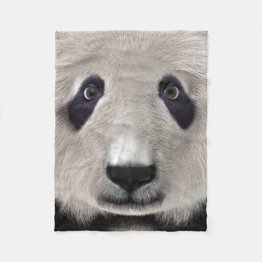 Panda Beer Fleece Deken (Voorkant)