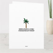 PANDA BEER FUNNY CUTE BIRTHDAY KAART (Achterkant)