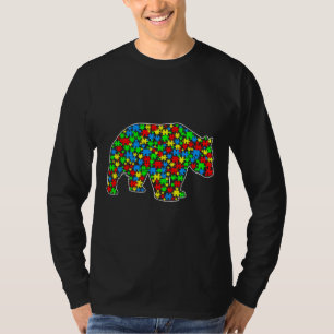 Panda Beer Funny Puzzle Animals Autisme T-shirt