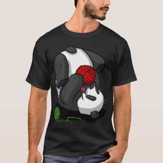 Panda Beer Garens Breien T-shirt