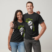 Panda Beer Gekke Dier Klimmen Bamboe T-shirt (Unisex)