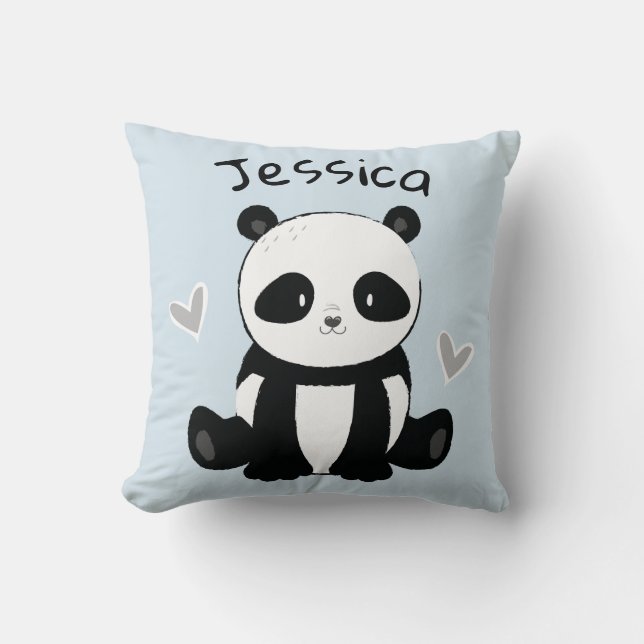 Panda Beer Gepersonaliseerd ursery Decor Kussen (Voorkant)