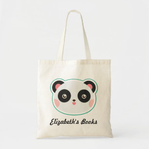 Panda Beer Gepersonaliseerde Boek Canvas tas